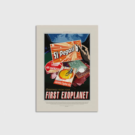 NASA – Greetings from Your – First Exoplanet Çerçevesiz Poster Duvar Dekorasyonu