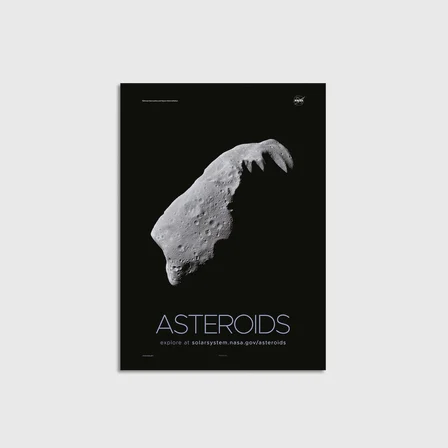 NASA – Asteroids Çerçevesiz Poster Duvar Dekorasyonu