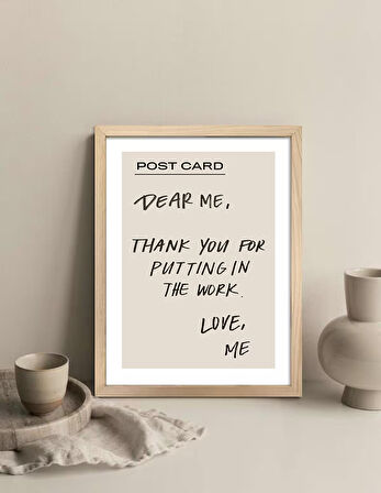 Bohem Serisi - Dear Me Çerçeveli Tablo