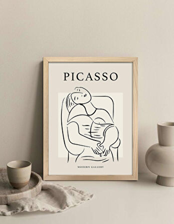 Bohem Serisi - Picasso 05 Çerçeveli Tablo