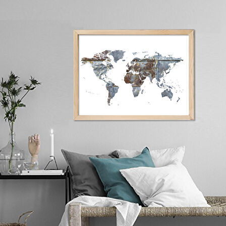 Vetro Design Ahşap Çerçeveli Poster (30x40 cm)