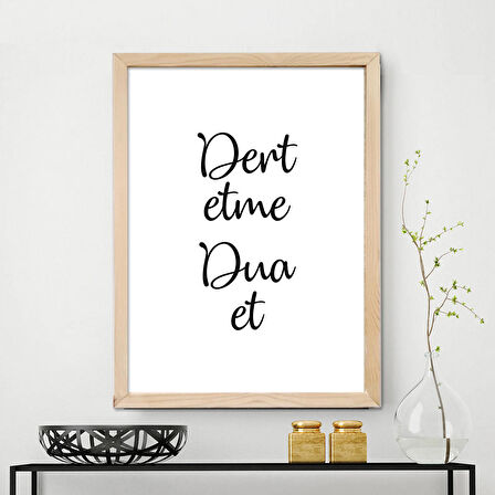 Vetro Design Ahşap Çerçeveli Poster 21x30 cm