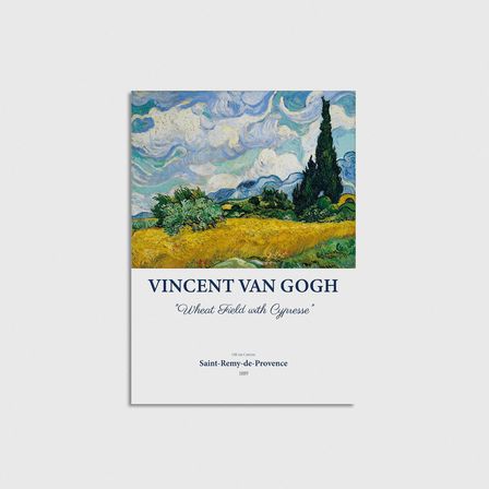 Van Gogh – Wheat Field with Cypresse Çerçevesiz Poster Duvar Dekorasyonu