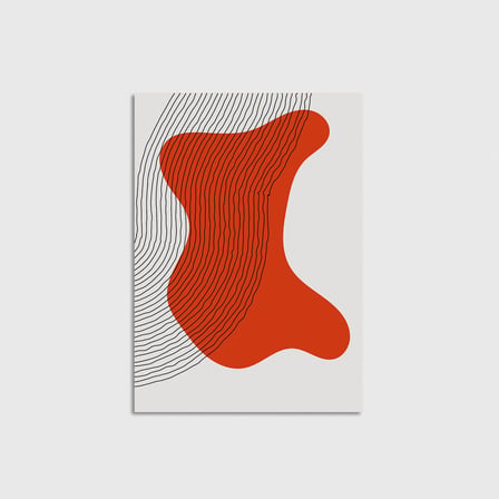 Linear Stain v2 Çerçevesiz Poster Duvar Dekorasyonu