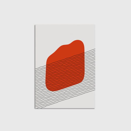 Linear Stain v3 Çerçevesiz Poster Duvar Dekorasyonu