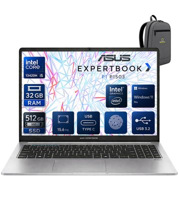EXPERTBOOK Intel Core İ5-13420H 32 GB 512 GB SSD UHD GRAPHİCS 15.6" FULL HD WİN11PRO NOTEBOOK P1503CVA-I58512G1DOKA13