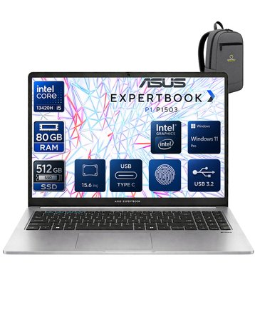 EXPERTBOOK Intel Core İ5-13420H 80 GB 512 GB SSD UHD GRAPHİCS 15.6" FULL HD WİN11PRO NOTEBOOK P1503CVA-I58512G1DOKA29