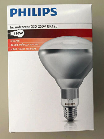 PHİLİPS 150W E27 İNFRARED ŞEFAF  ISI VEREN LAMBA