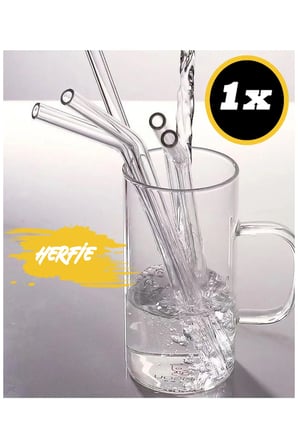 Plastiksiz İçecek Kamışı 1 Adet Yeniden Kullanılabilir Kokteyl Borusu Şık Sunum