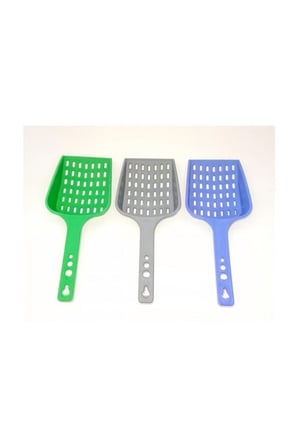 Delikli Plastik Kum Faraşı İnce Elek Yapılı Tuvalet Kepçesi Evcil Dostlar İçin