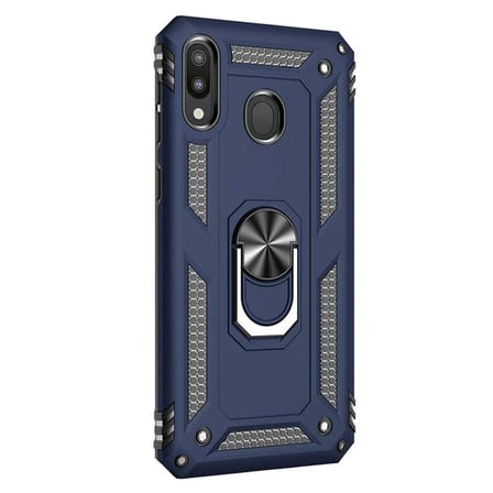 Samsung Galaxy A20 (A205F) Yüzüklü Tank Kılıf Lacivert