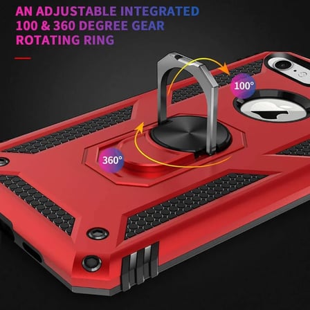 Xiaomi Mi Note 10 Pro Yüzüklü Tank Kılıf Lacivert