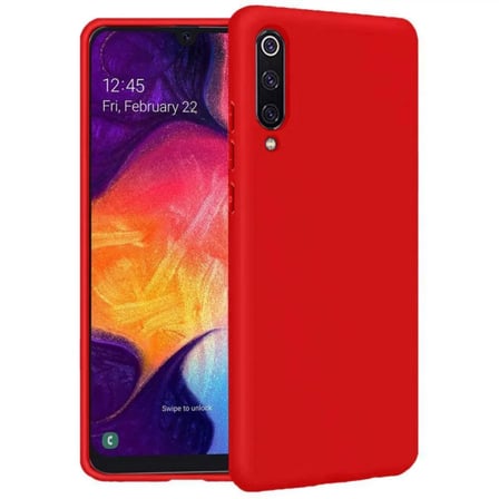 Samsung Galaxy A30S İçi Kadife Silikon Kılıf Kırmızı