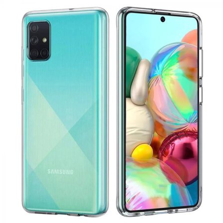 Samsung Galaxy A71 2.0 MM Korumalı Silikon Kılıf Şeffaf