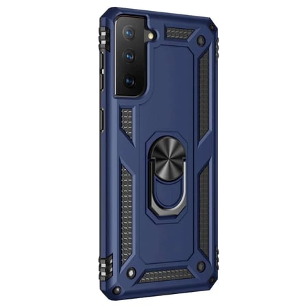 Samsung Galaxy S21 Yüzüklü Tank Kılıf Lacivert