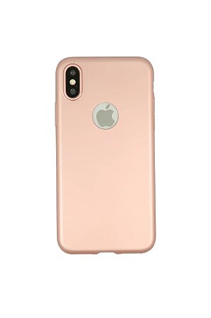 Apple iPhone XS Premium Silikon Kılıf Rose Gold