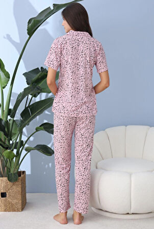 lindros GÖMLEK PENYE KADIN KISA KOL PİJAMA TAKIMI