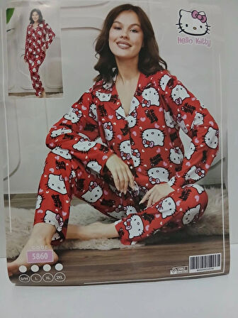 Hello Kitty DESENLİ PİJAMA TAKIMI