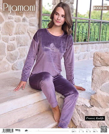 Pijamoni Fransız kadife takım