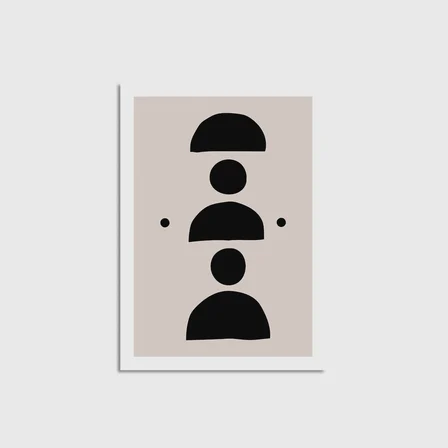 Black 1 Çerçevesiz Poster Duvar Dekorasyonu