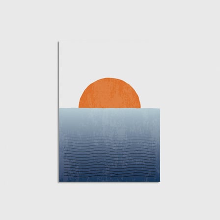 Sea And Sun 1 Çerçevesiz Poster Duvar Dekorasyonu