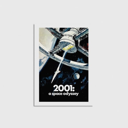 2001 A Space Odyssey (1968) Film Posteri Çerçevesiz Poster Duvar Dekorasyonu