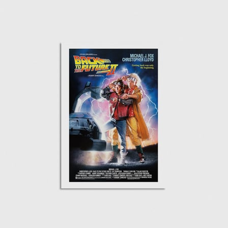 Back to the Future Part II (1989) Film Posteri Çerçevesiz Poster Duvar Dekorasyonu