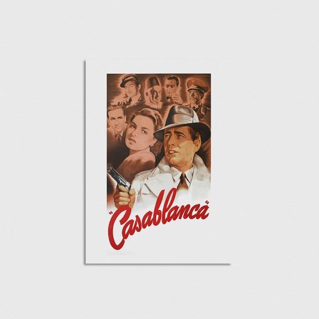 Casablanca (1943) Film Posteri Çerçevesiz Poster Duvar Dekorasyonu