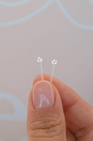 Antialerjik Şeffaf Silikon Meme Ucu Piercingi Bioplast Nipple Piercing 2 Adet