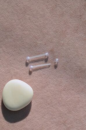 Antialerjik Şeffaf Silikon Meme Ucu Piercingi Bioplast Nipple Piercing 2 Adet