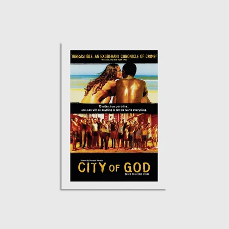 City of God (2002) Film Posteri Çerçevesiz Poster Duvar Dekorasyonu