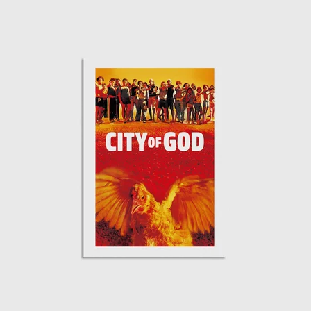 City of God (2002) Film Posteri Çerçevesiz Poster Duvar Dekorasyonu
