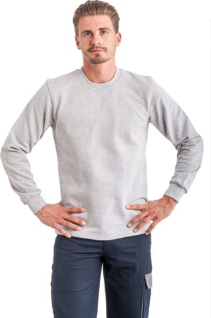 Uzun Kol Sıfır Yaka Sweatshirt