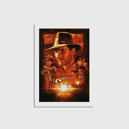 Indiana Jones Raiders of the Lost Ark (1981) Film Posteri Çerçevesiz Poster Duvar Dekorasyonu