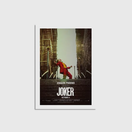 Joker (2019) Film Posteri Çerçevesiz Poster Duvar Dekorasyonu