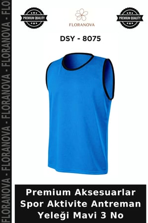 Premium Aksesuarlar Spor Aktivite Antreman Yeleği Mavi 3 No