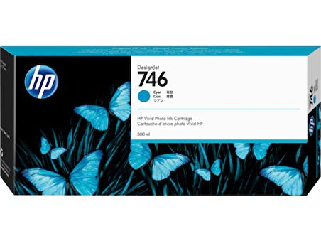 HP 746 P2V80A Mavi Orjinal Kartuş
