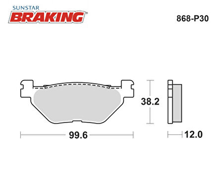 SİNTERLİ ARKA FREN BALATASI / YAMAHA / T-MAX / 560cc / ARKA  / 2020-2021-2022