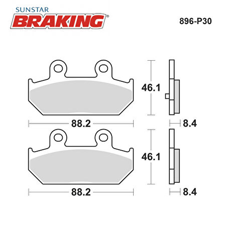 SİNTERLİ ARKA FREN BALATASI / SUZUKI / AN 650 BURGMAN / 650cc / ARKA  / 2004-2005-2006-2007-2008-2009-2010-2011-2012-2013-2014-2015-2016-2017-2018-2019