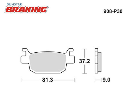 SİNTERLİ ARKA FREN BALATASI / HONDA / X-ADV / 350cc / ARKA  / 2022-2023