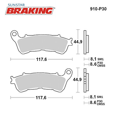 SİNTERLİ FREN BALATASI / SUZUKI / UH 200 BURGMAN / 200cc / ÖN  / 2007-2008-2009-2010-2011-2012-2013-2014-2015-2016-2017-2018-2019-2020