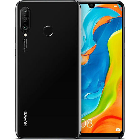 Huawei P30 Lite 64 GB Siyah Cep Telefonu  ( Teşhir- Outlet-2.el ) 