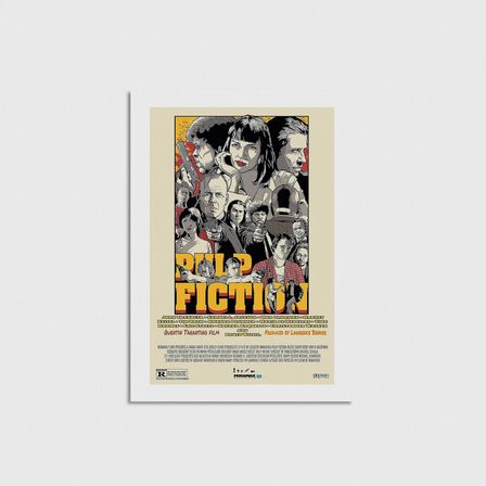 Pulp Fiction (1994) Film Posteri Çerçevesiz Poster Duvar Dekorasyonu