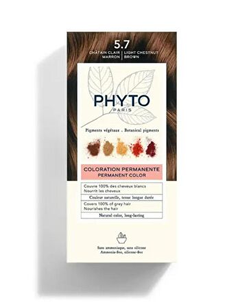 Phyto Phytocolor Bitkisel Saç Boyası - 5.7 Açık Kestane Bakır Yeni Formül