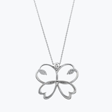 Pırlanta Mariposa Kolye