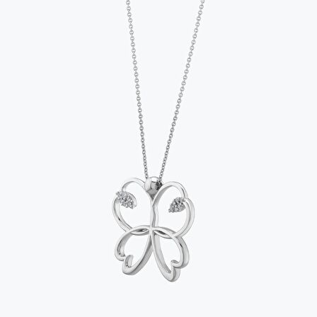 Pırlanta Mariposa Kolye
