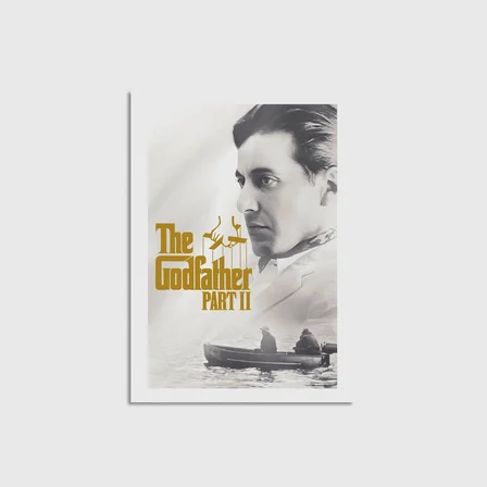 The Godfather Part II (1974) Film Posteri Çerçevesiz Poster Duvar Dekorasyonu