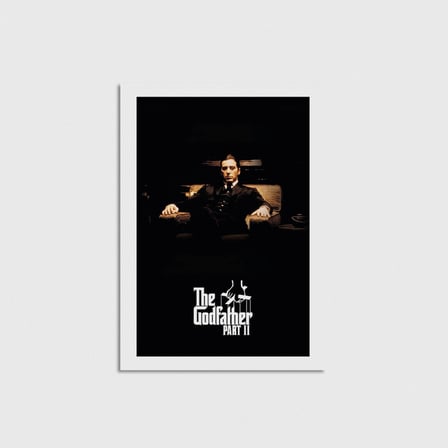 The Godfather Part II (1974) Film Posteri Çerçevesiz Poster Duvar Dekorasyonu