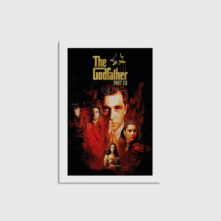 The Godfather Part III (1990) Film Posteri Çerçevesiz Poster Duvar Dekorasyonu