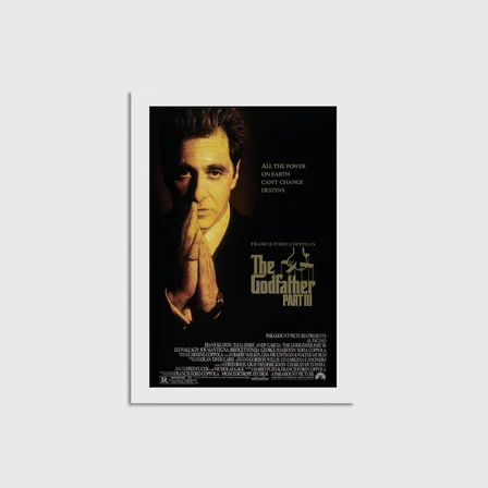 The Godfather Part III (1990) Film Posteri Çerçevesiz Poster Duvar Dekorasyonu